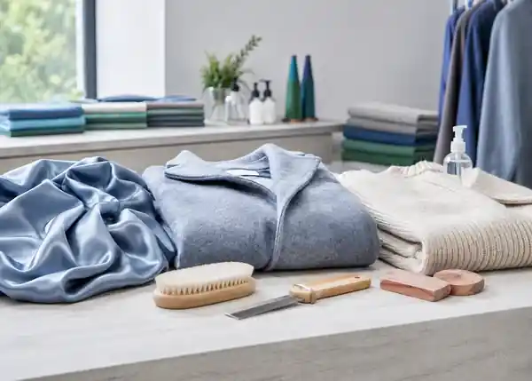 Soie, laine et cachemire présentés dans un atelier de couture à Montréal
